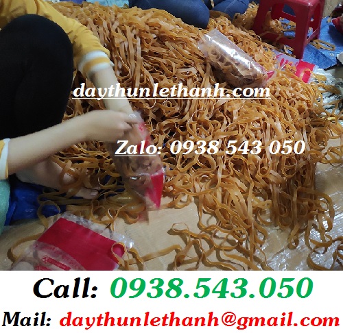 ĐÓNG GÓI DÂY THUN VÀNG BẢN LỚN