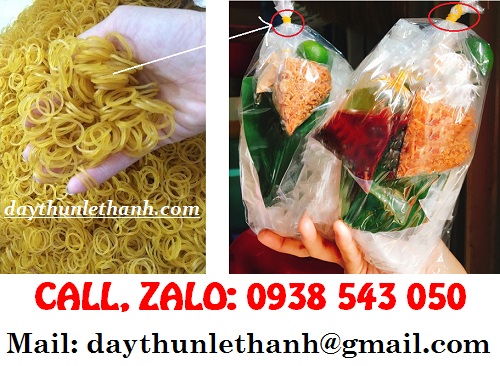 DÂY THUN NHỎ MÀU VÀNG CỘT BỊCH BÁNH TRÁNG