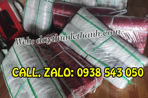 Dây nilon cuộn 600g màu trắng, đỏ Dây nilon cuộn 600g màu trắng, đỏ