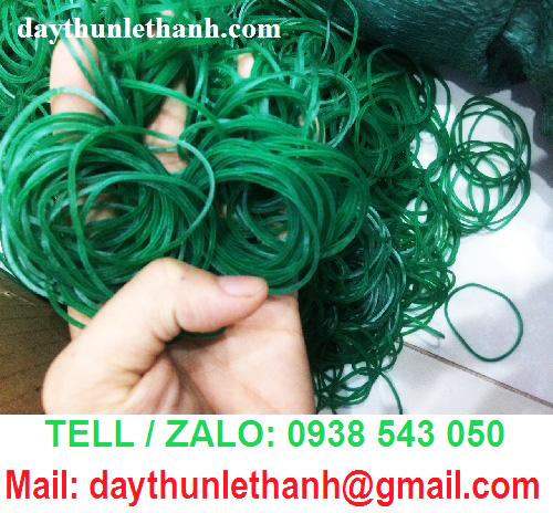 DÂY THUN MÀU XANH