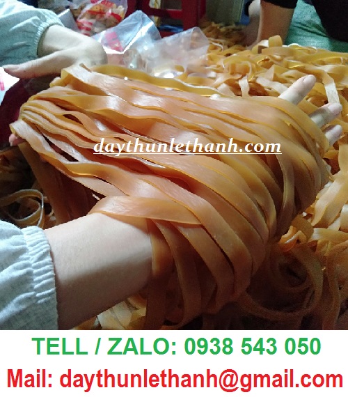 DÂY THUN BẢN LỚN VÀNG BÒ