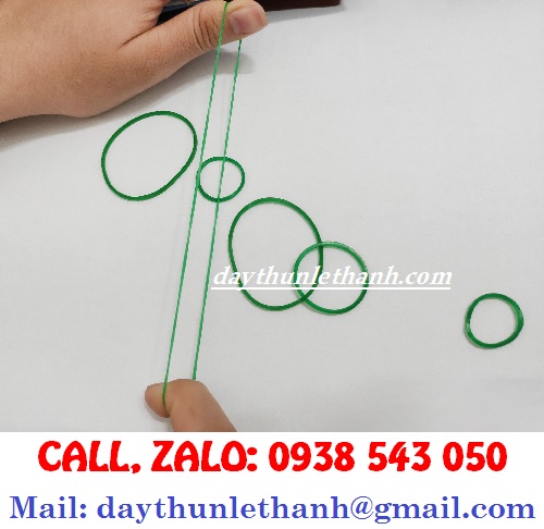 DÂY THUN MÀU XANH