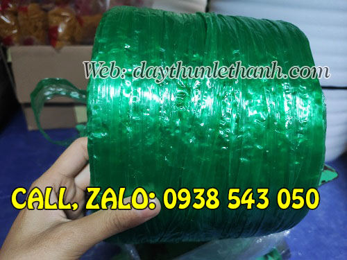 Dây nilon cuộn 600g màu xanh Dây nilon cuộn 600g màu xanh