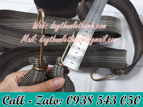 Dây ràng hàng màu xám bản 5cm Dây ràng hàng màu xám bản 5cm