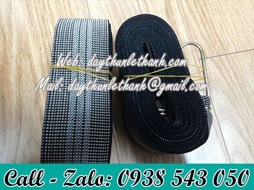 Dây ràng bản dẹt 5cm màu xám Dây ràng bản dẹt 5cm màu xám