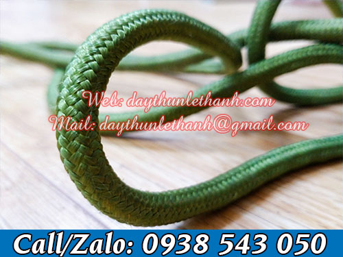 Dây dù tròn màu xanh lá Dây dù tròn màu xanh lá