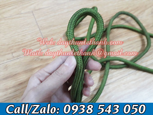 Dây dù tròn màu xanh Dây dù tròn màu xanh