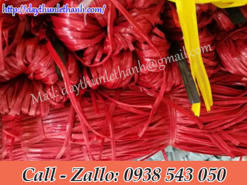Dây nilon kẽm màu đỏ Dây nilon kẽm màu đỏ