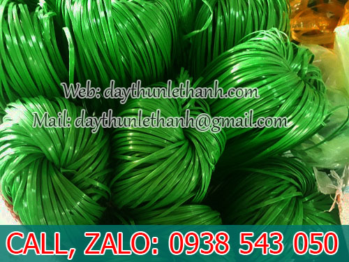 Dây nilon kẽm khô cứng màu xanh lá Dây nilon kẽm khô cứng màu xanh lá