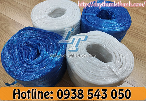 Dây nilon cuộn 600gr màu trắng, xanh Dây nilon cuộn 600gr màu trắng, xanh