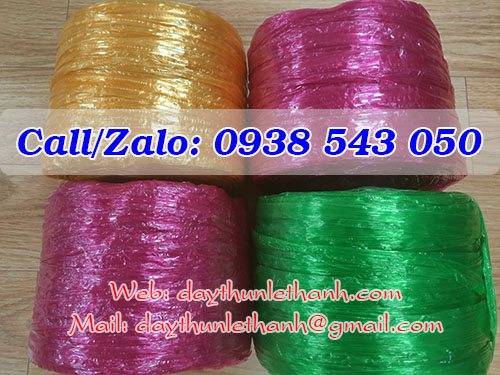 Dây nilon cuôn nem màu xanh, đỏ, vàng Dây nilon cuôn nem màu xanh, đỏ, vàng