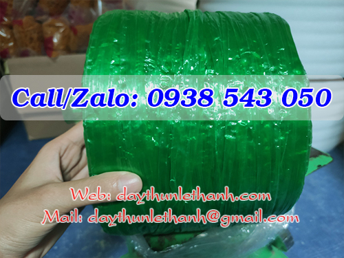 Dây nilon cuộn 600gr màu xanh lá Dây nilon cuộn 600gr màu xanh lá