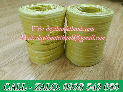 Dây nilon ống 1kg màu vàng Dây nilon ống 1kg màu vàng