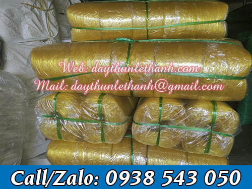 Dây nilon cuộn nem màu vàng Dây nilon cuộn nem màu vàng