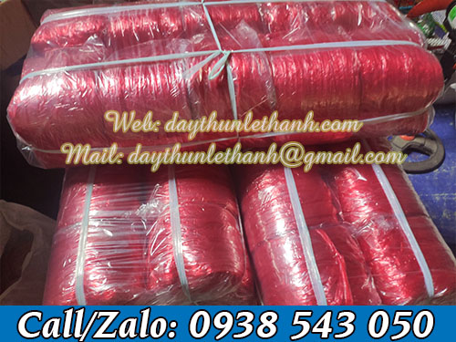 Dây nilon cuộn màu đỏ Dây nilon cuộn màu đỏ