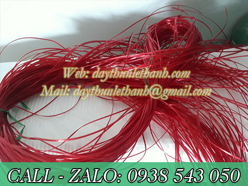 Dây nilon kẽm khô màu đỏ Dây nilon kẽm khô màu đỏ