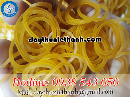 Thun màu vàng loại tốt size 16mm Thun màu vàng loại tốt size 16mm