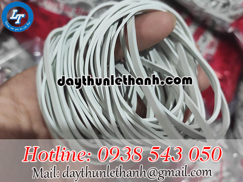 Thun bản lớn màu trắng sữa size 100mm Thun bản lớn màu trắng sữa size 100mm