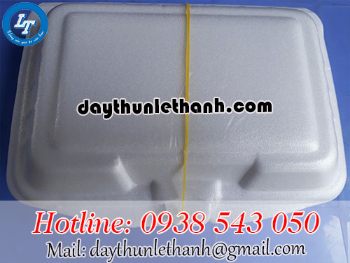 Thun vàng cột hộp đựng thức ăn nhanh rất tiện lợi Thun vàng cột các hộp đựng thức ăn nhanh rất tiện lợi