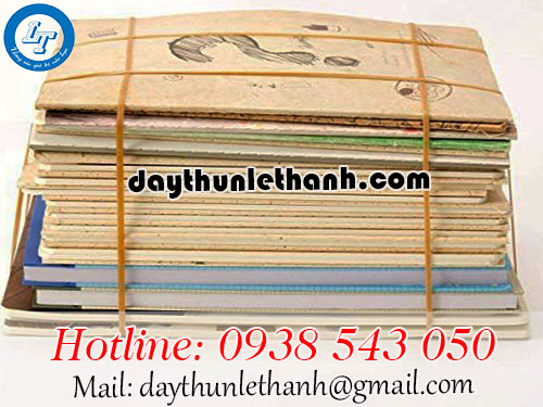 Dây thun bản lớn cột hộp giấy rất bền, chắc chắn Dây thun bản lớn cột hộp giấy rất bền, chắc chắn