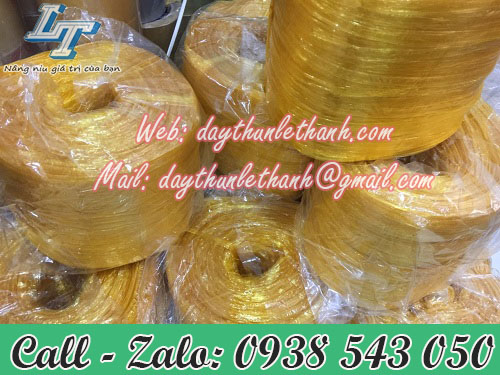 Dây nilon cuộn 600gr màu vàng Dây nilon cuộn 600gr màu vàng