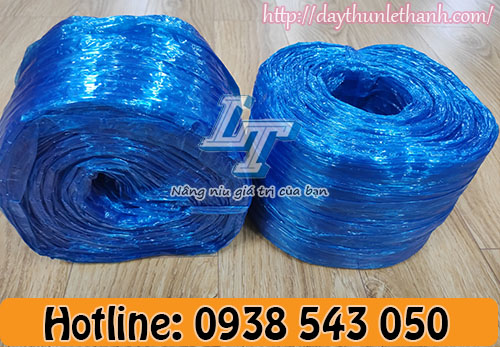Dây nilon cuộn nem màu xanh dương 600gr Dây nilon cuộn nem màu xanh dương 600gr