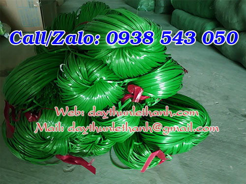 Dây nilon kẽm khô màu xanh tại kho Dây nilon kẽm khô màu xanh tại kho