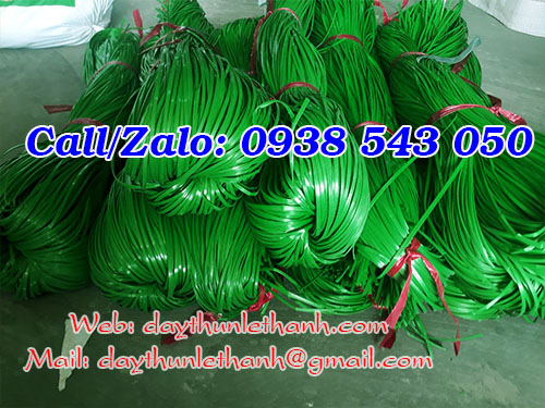 Dây nilon kẽm khô màu xanh Dây nilon kẽm khô màu xanh