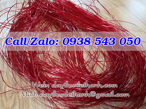Dây nilon kẽm khô màu đỏ Dây nilon kẽm khô màu đỏ