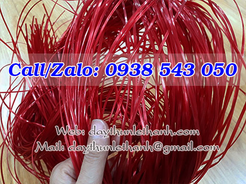 Dây nilon kẽm khô màu đỏ Dây nilon kẽm khô màu đỏ