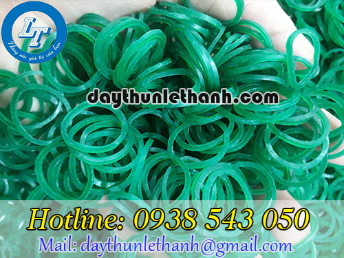 Dây thun màu xanh size tiểu Dây thun màu xanh size tiểu