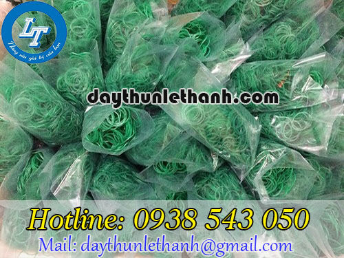 Dây thun màu xanh đóng gói 500g/bịch Dây thun màu xanh đóng gói 500g/bịch
