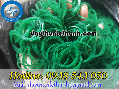 Dây thun màu xanh đường kính 25mm Dây thun màu xanh đường kính 25mm