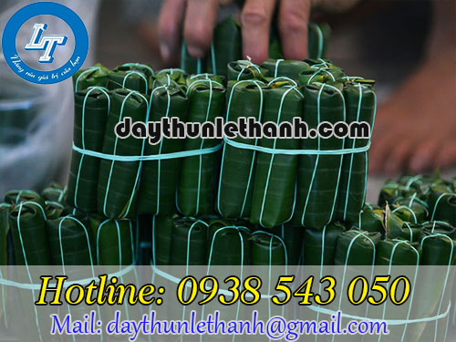 Dây thun màu xanh dùng cột nem bền, đẹp Dây thun màu xanh dùng cột nem bền, đẹp