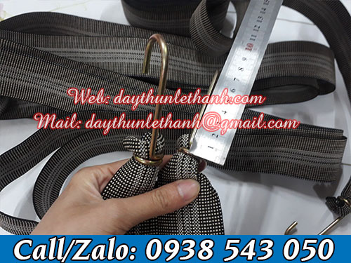 Dây cột hàng bản rộng 5cm màu xám Dây cột hàng bản rộng 5cm màu xám