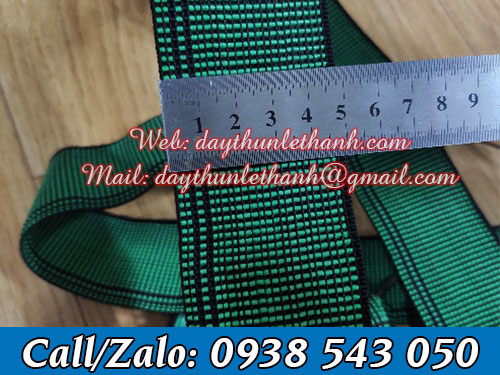 Dây ràng màu xanh bản rộng 5cm Dây ràng màu xanh bản rộng 5cm