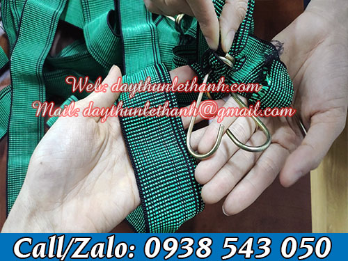 Dây ràng màu xanh bản rộng 5cm Dây ràng màu xanh bản rộng 5cm