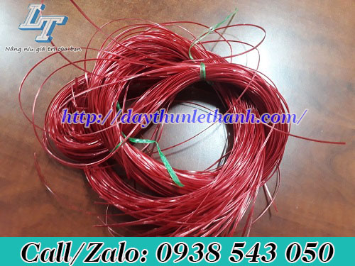 Dây nilon kẽm khô màu đỏ Dây nilon kẽm khô màu đỏ