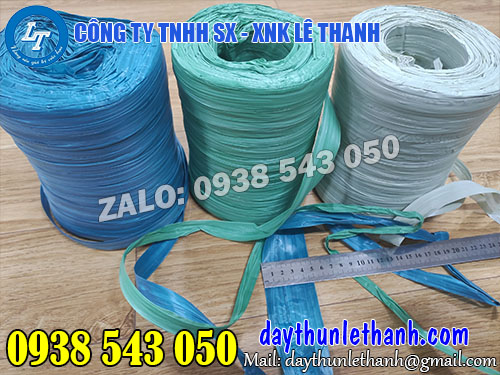 Dây nilon bản rộng 50mm lúc chưa gập Dây nilon bản rộng 50mm lúc chưa gập