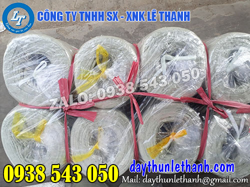 Dây nilon ống 700gr màu trắng Dây nilon ống 700gr màu trắng