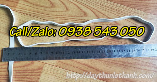 Thun bản lớn màu trắng sữa chiều dài 260mm, bản rộng 10mm Thun bản lớn màu trắng sữa chiều dài 260mm, bản rộng 10mm