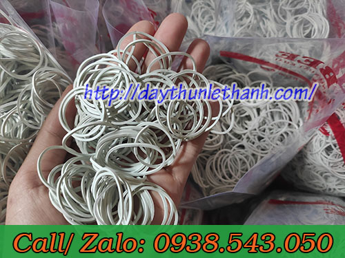 Thun màu trắng sữa đường kính 38mm Thun màu trắng sữa đường kính 38mm