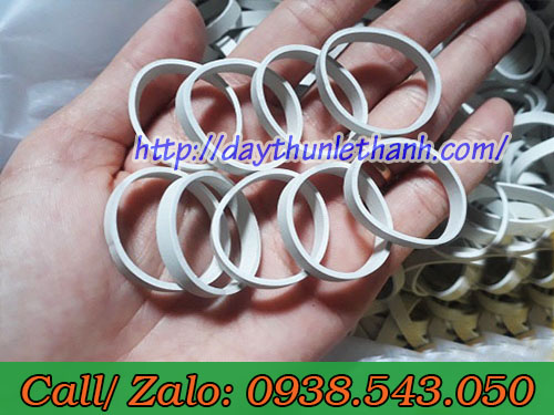 Thun màu trắng sữa bản lớn đường kính 25mm Thun màu trắng sữa bản lớn đường kính 25mm