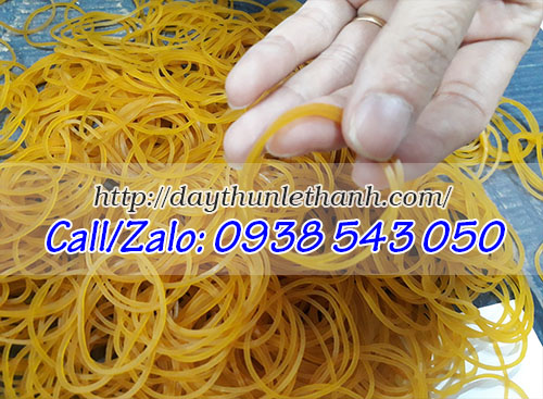 Thun màu vàng đường kính 25mm Thun màu vàng đường kính 25mm