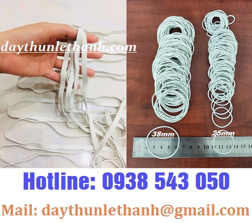 DÂY THUN MÀU TRẮNG NHIỀU SIZE