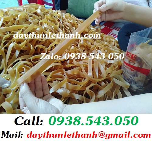 DÂY THUN MÀU BÒ BẢN LỚN CẮT 5LI