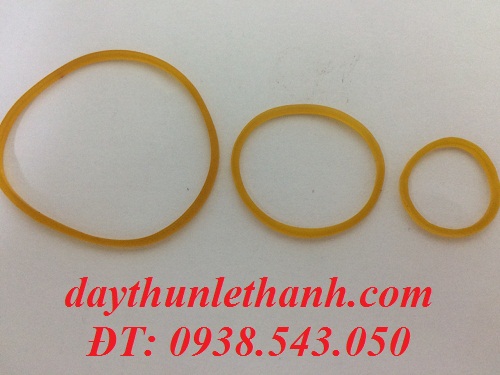 Dây thun màu vàng size tiểu, trung, đại Dây thun màu vàng