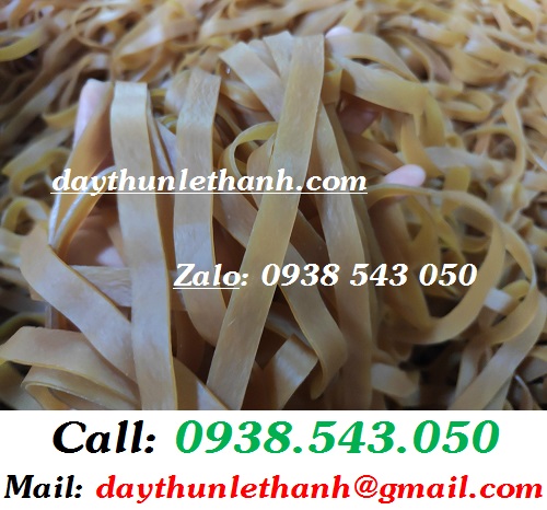 DÂY THUN MÀU BÒ BẢN LỚN CẮT 5LI