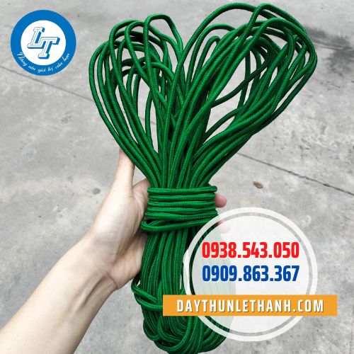 Dây dù tròn xanh 6 li Dây dù tròn xanh 6 li