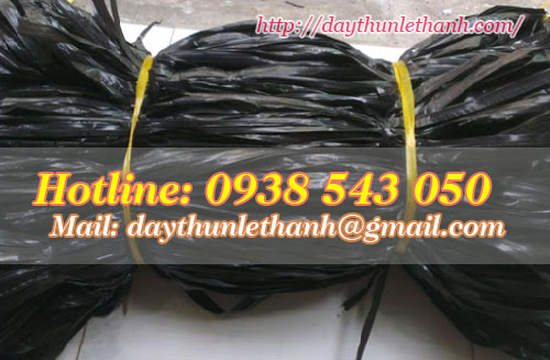 Dây nilon đen bóng bó lớn Dây nilon đen bóng bó lớn